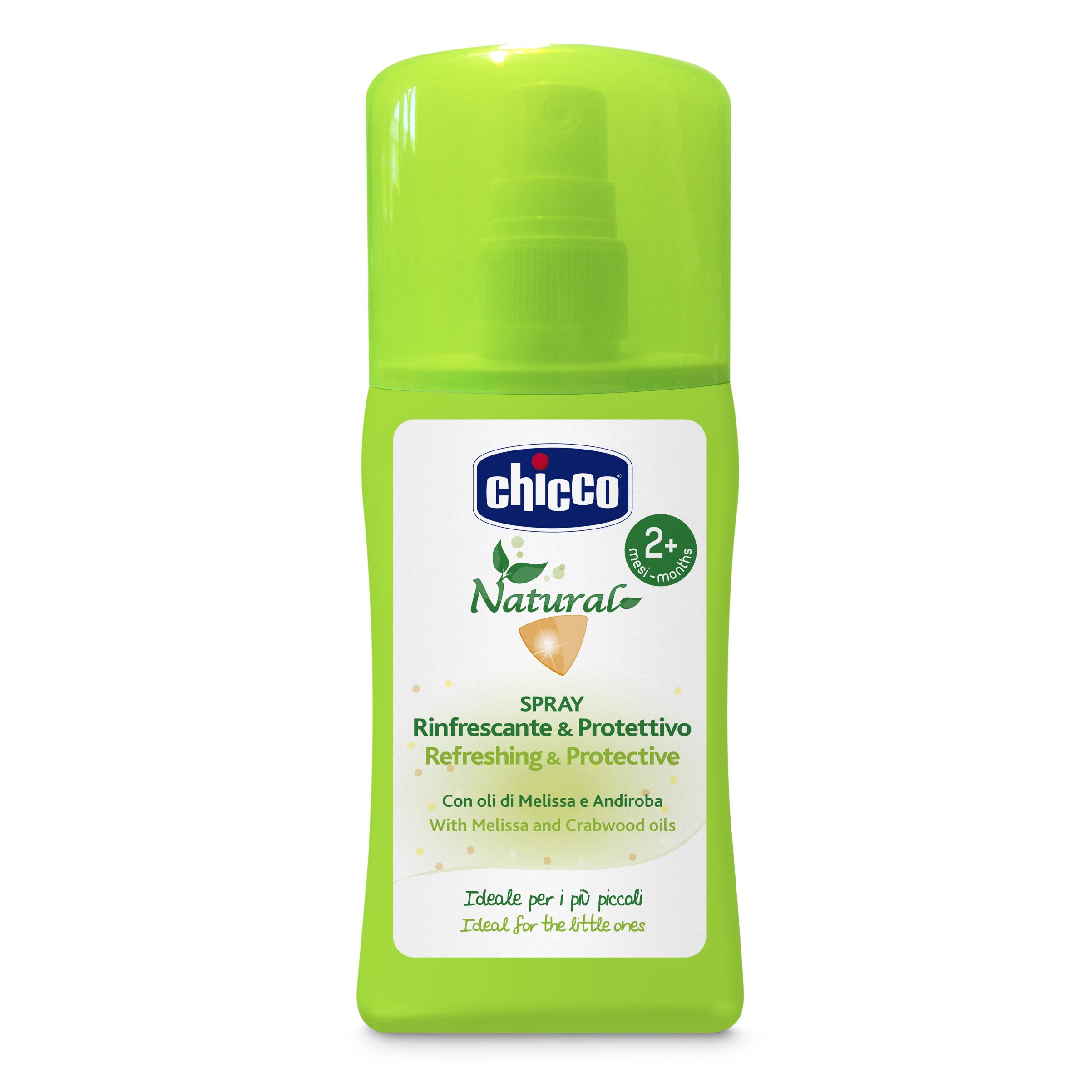 Spray revigorant Chicco pentru protectie naturala, ulei melissa si andiroba, 100ml, 2luni+ CHICCO