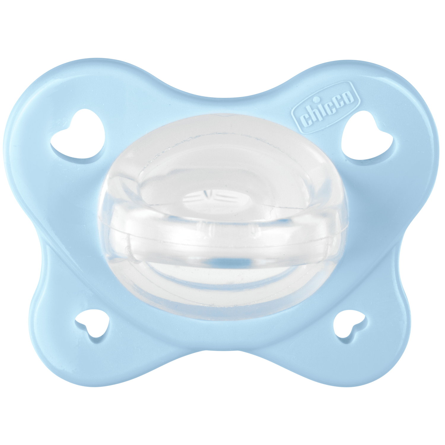 Suzeta anatomica Chicco PhysioForma DualSoft, 2buc, bleu, 2-6luni