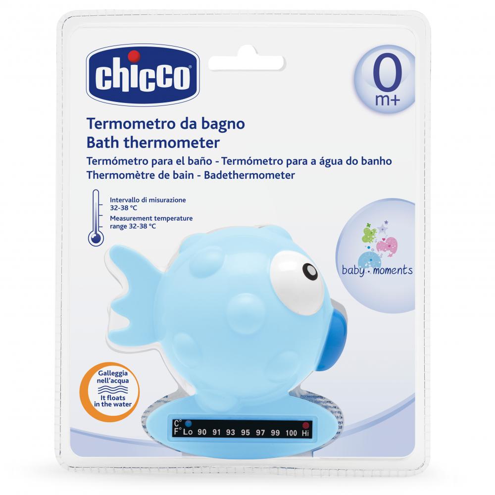 Termometru De Baie Chicco, Forma De Peste, Blue, 0luni+ imagine