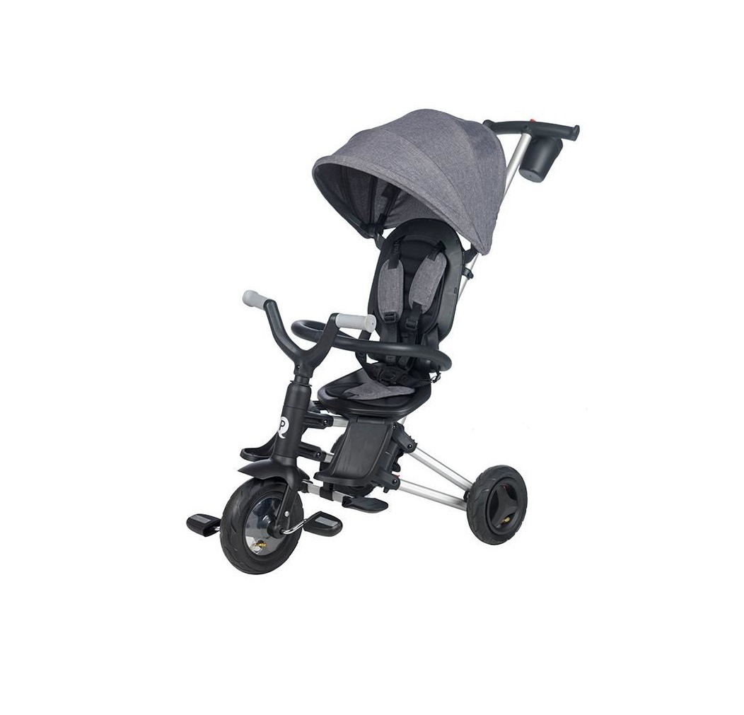 Tricicleta copii multifunctionala nova air, gri, 6luni-3ani