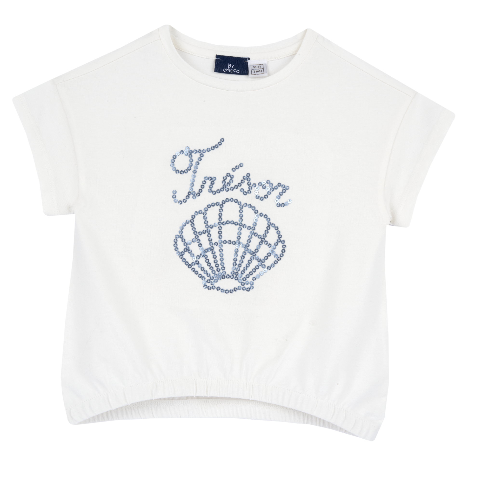 Tricou copii Chicco, alb, 16631-68MC