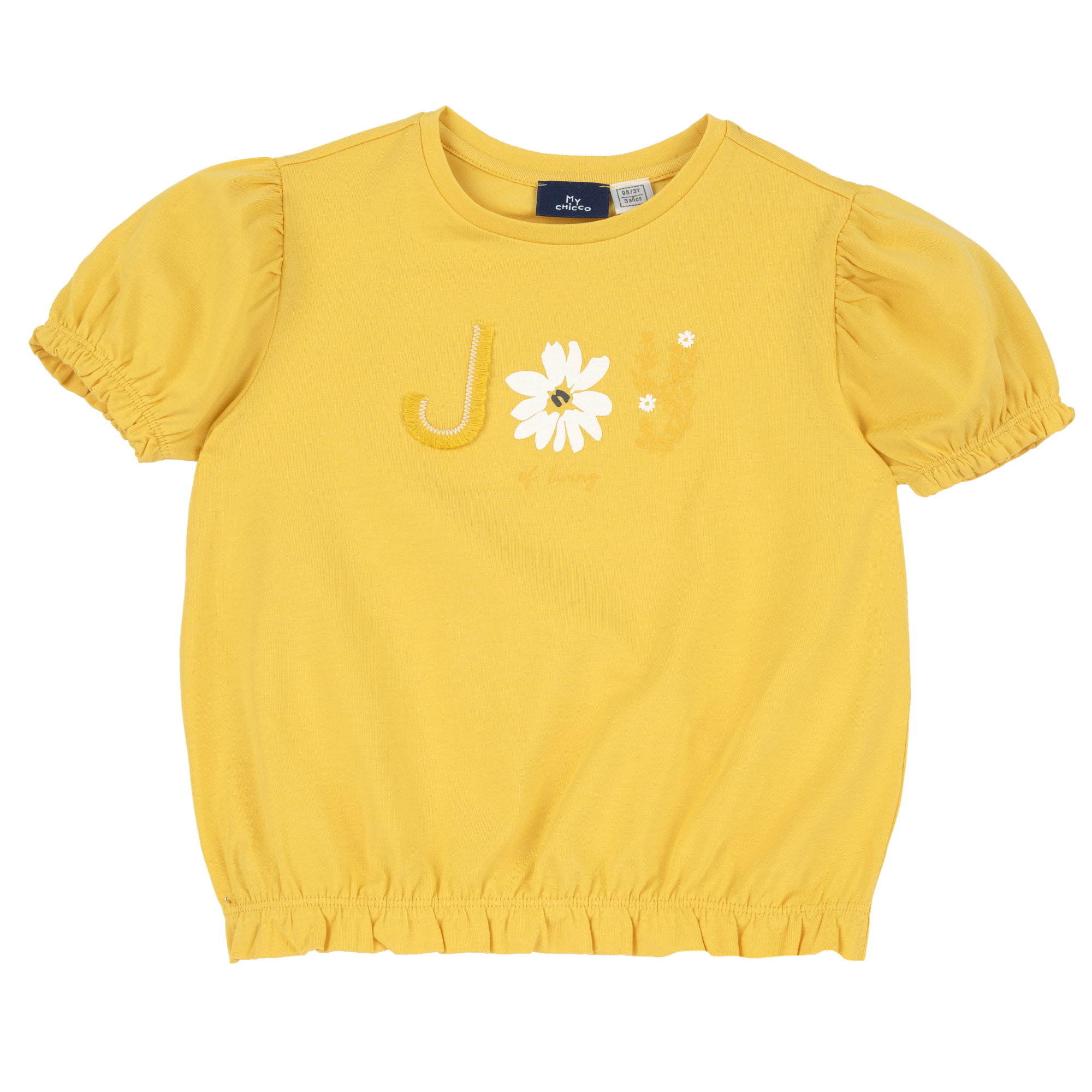 Tricou copii Chicco, galben, 16717-68MC
