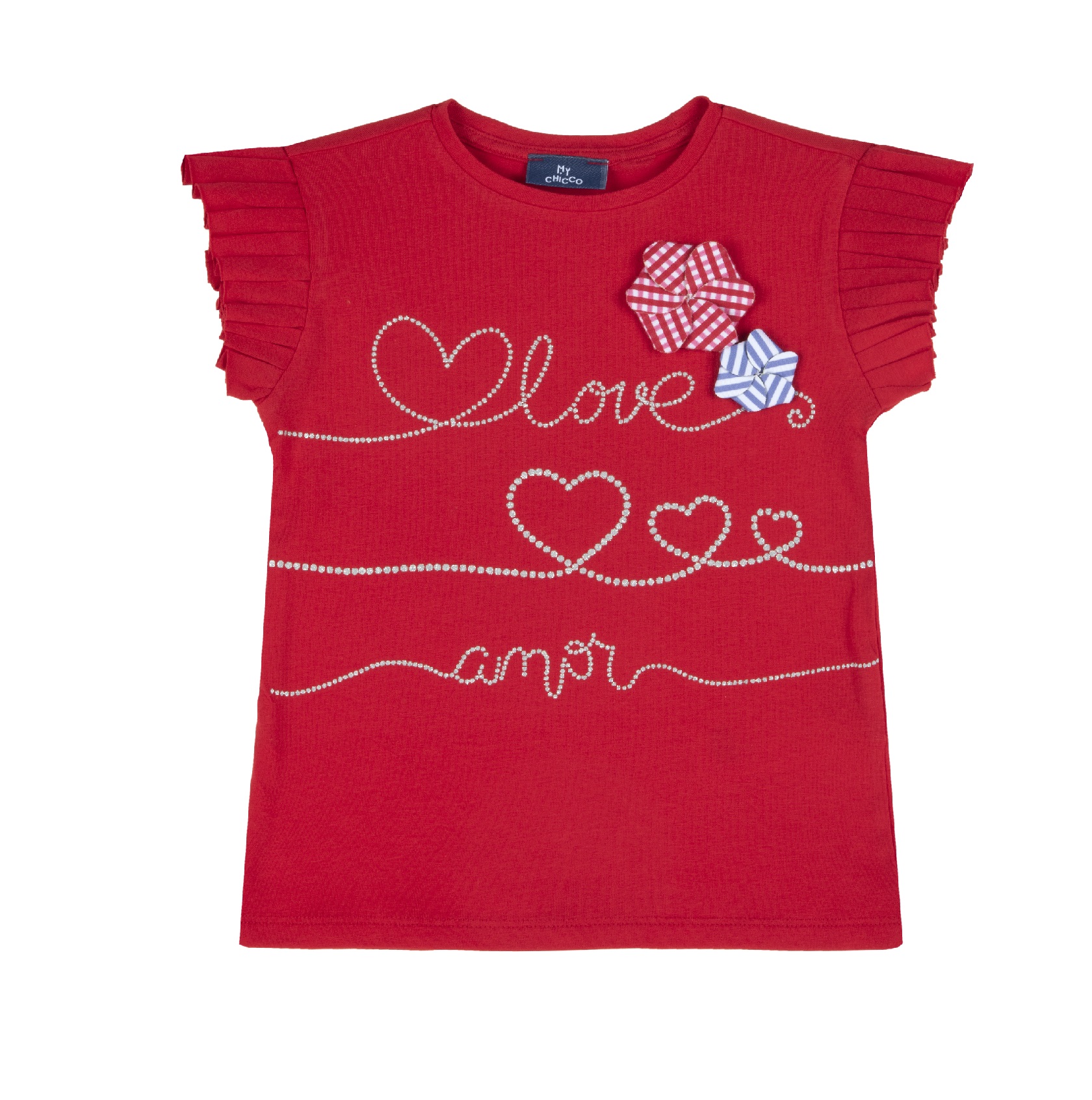 Tricou copii chicco, rosu, 67565-62mc