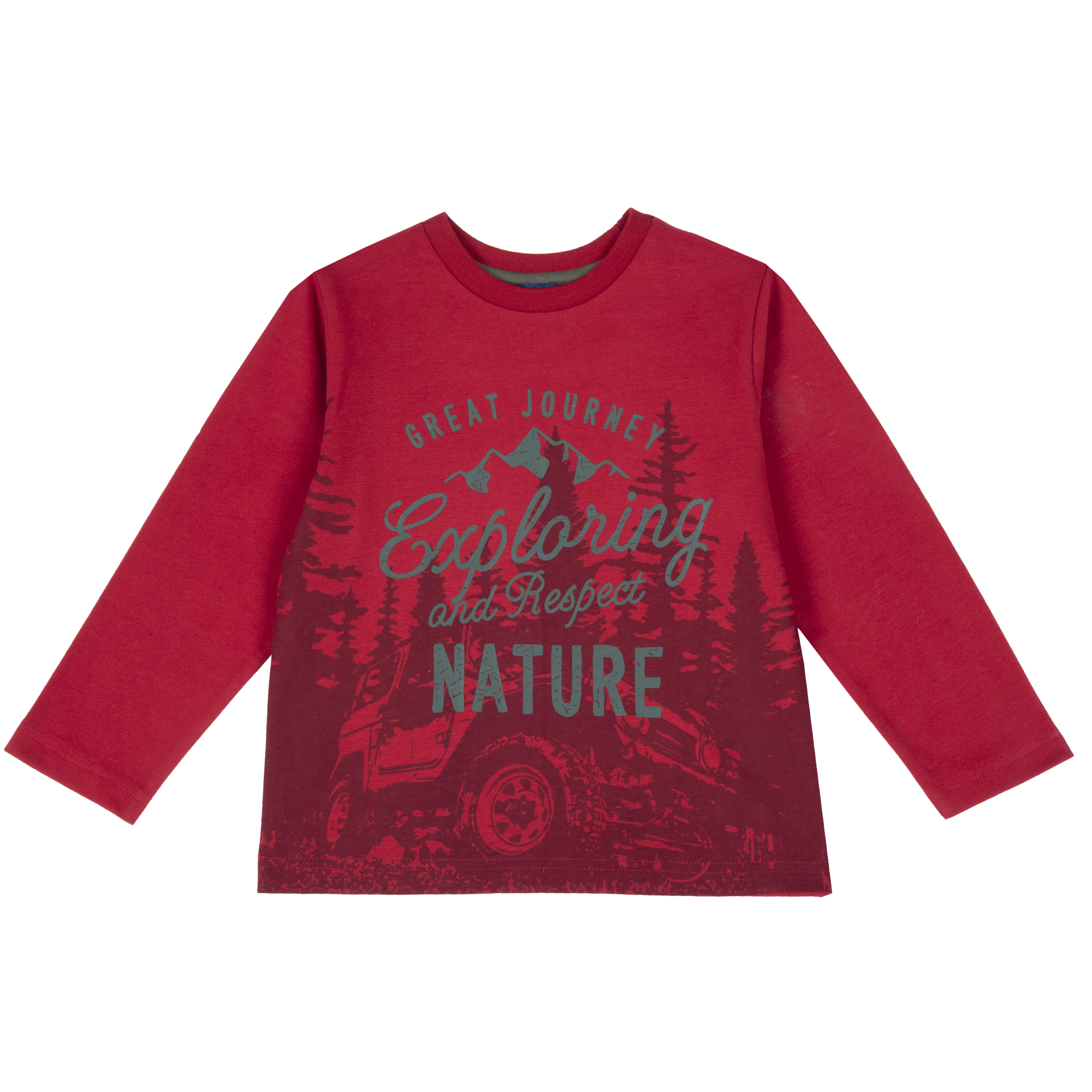 Bluza copii chicco, rosu cu model, 67058