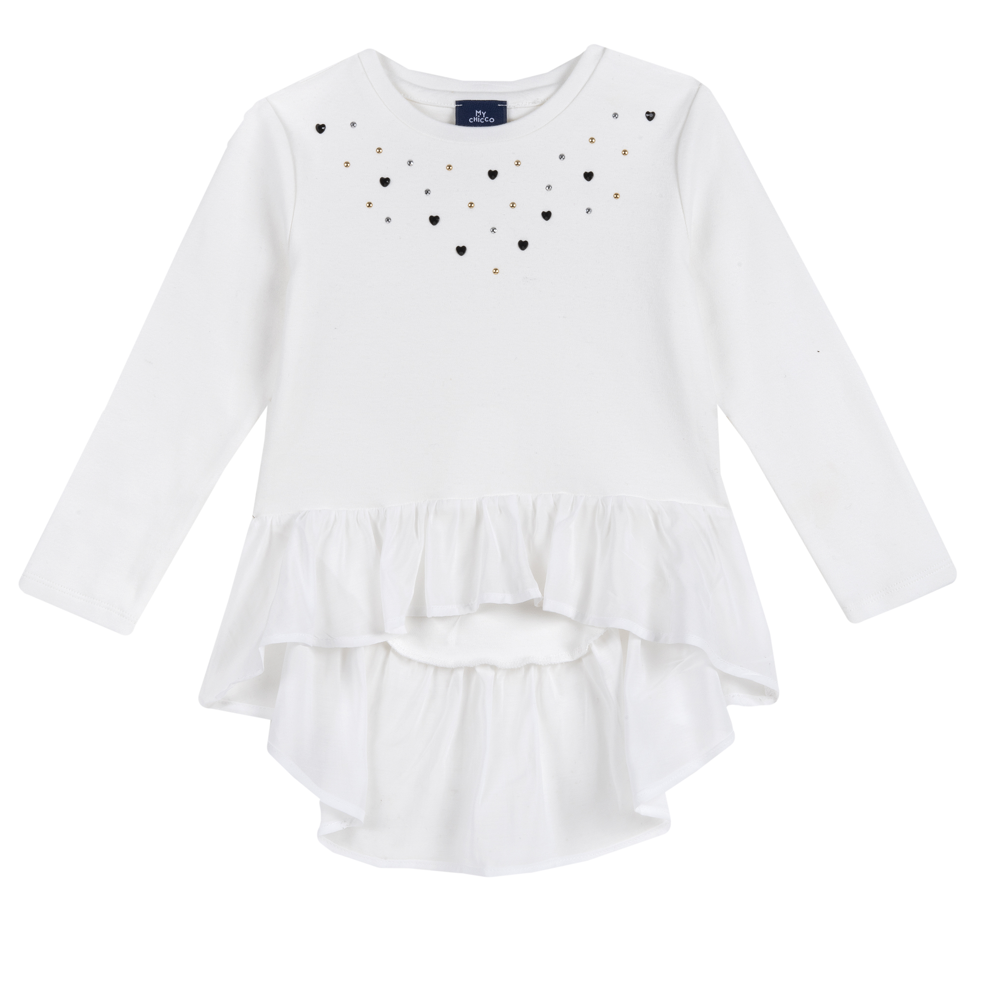 Bluza copii Chicco, volanas, alb, 47907