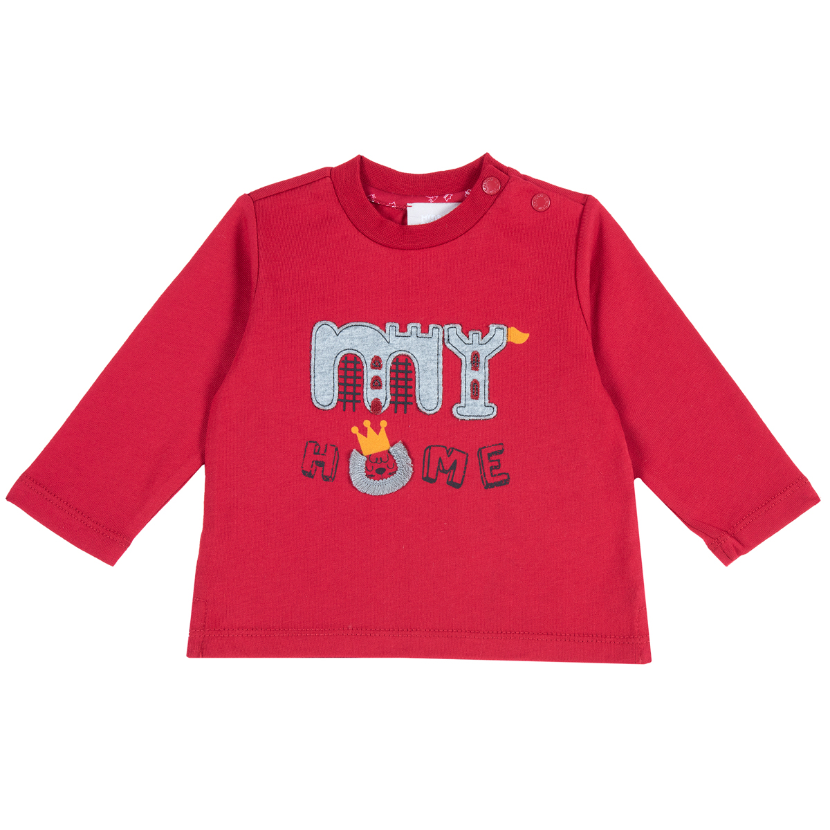 Bluza copii Chicco, rosu cu logo, 47789 CHICCO