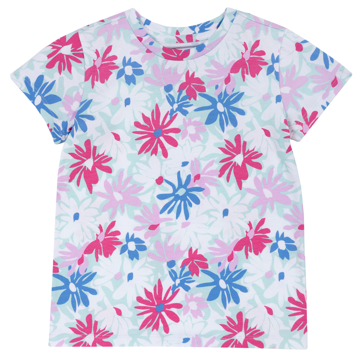 Tricou copii Chicco, maneca scurta si imprimeu floral, 06732