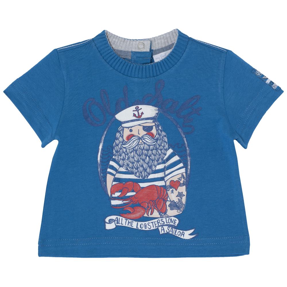 Tricou pentru copii, Chicco, baieti, albastru