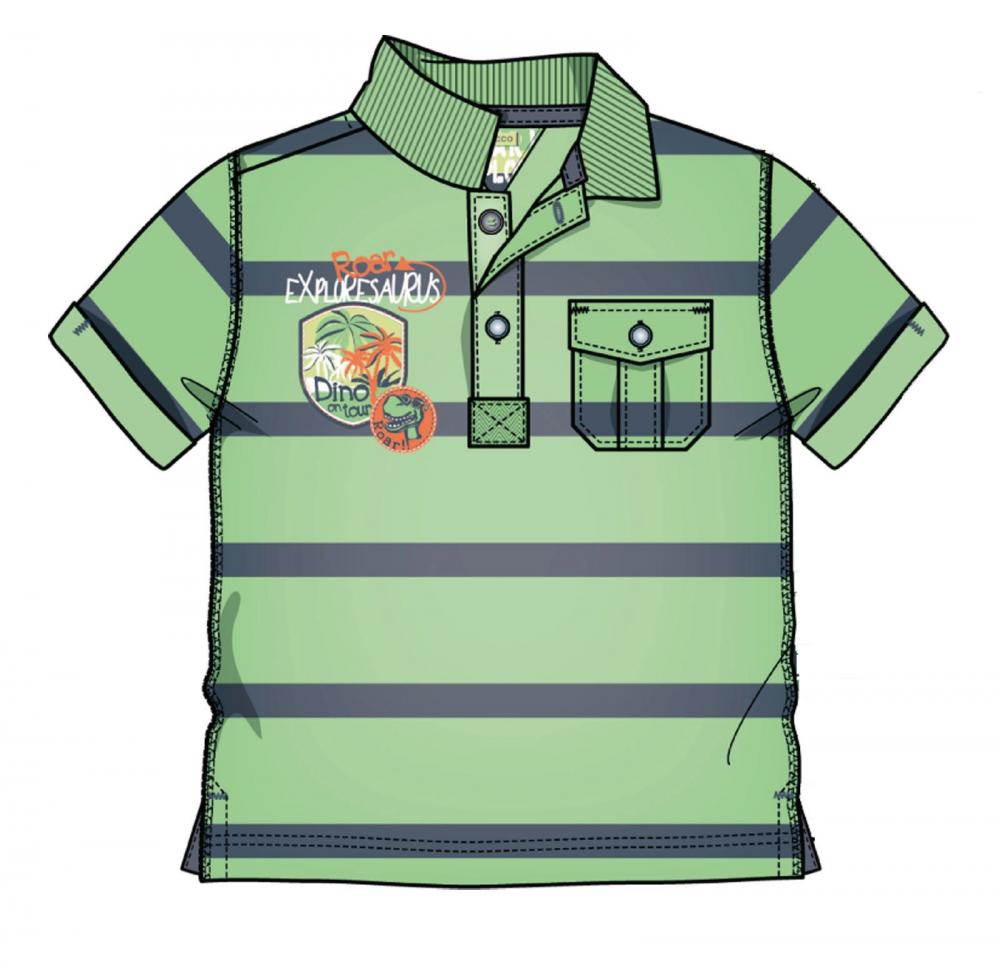 Tricou polo Chicco, maneca scurta, verde, 33318