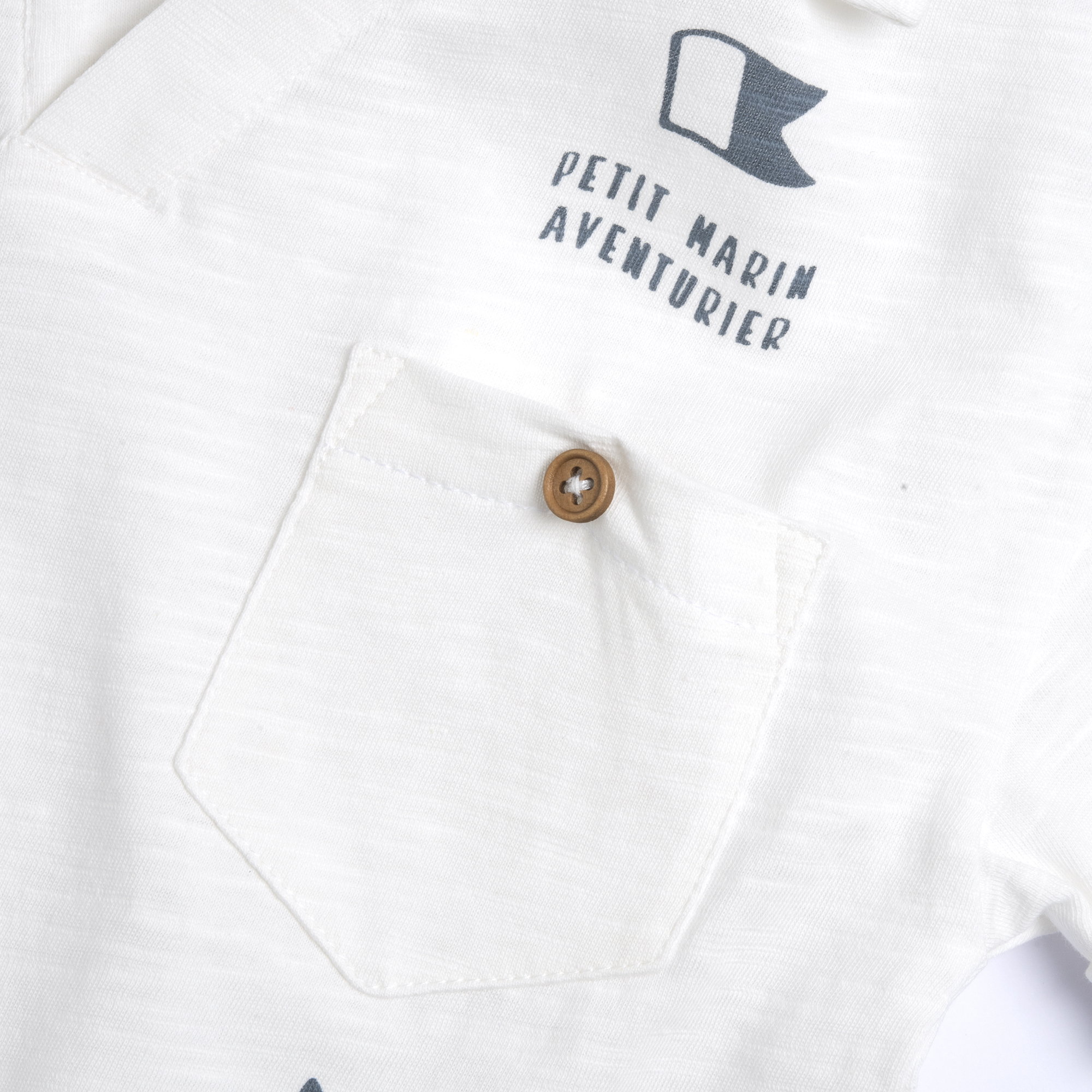 Tricou polo copii Chicco, alb, 33656-68MC