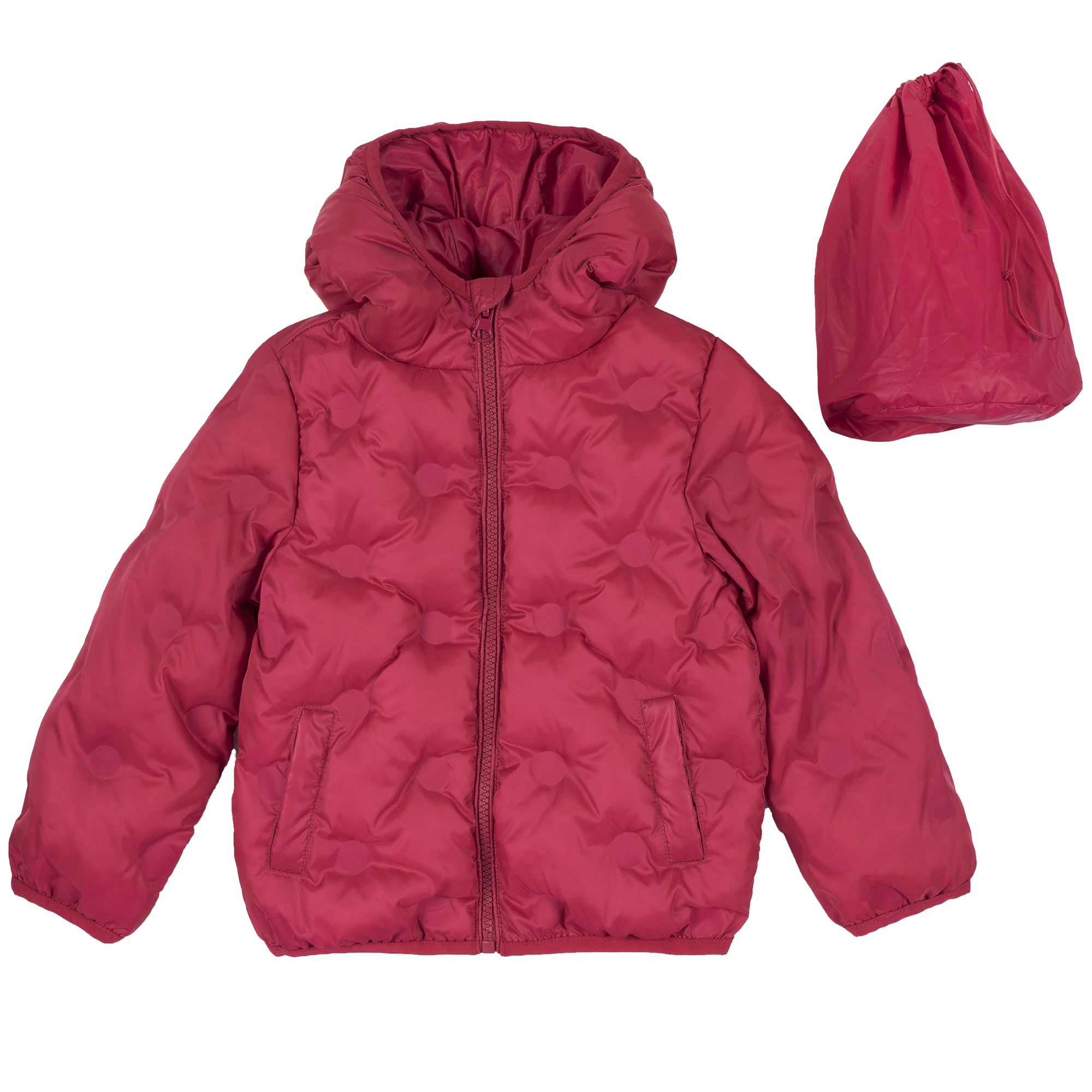 Jacheta copii Chicco, matlasata, rosu/roz, 87411 CHICCO