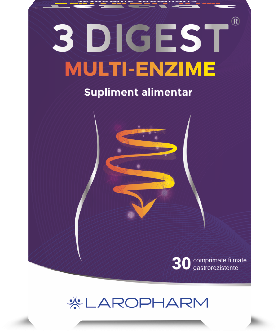 Sănătatea sistemului digestiv - 3 Digest Multi-Enzime * 30 capsule, clinicafarm.ro