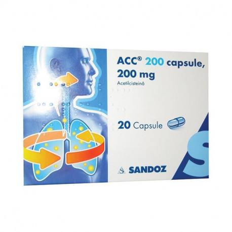 Tuse productivă - ACC 200 mg *20 capsule, clinicafarm.ro