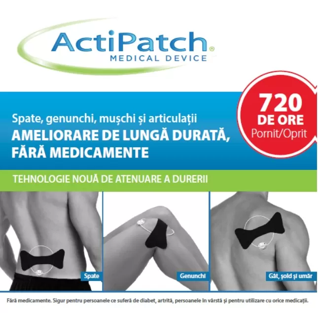 Dispozitive medicale - Actipatch terapie avansată a durerii osteoarticulare & musculare, clinicafarm.ro