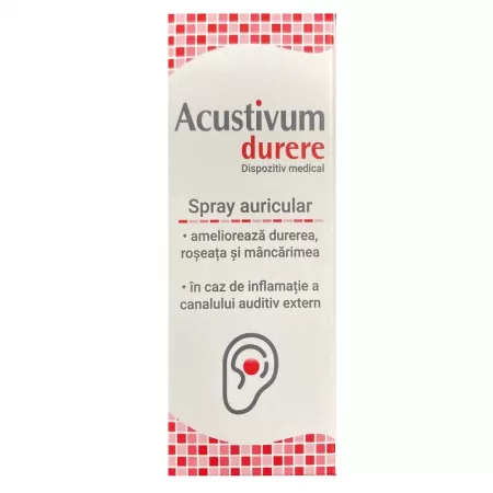 Îngrijire ORL - Acustivum durere spray auricular*20ML, clinicafarm.ro