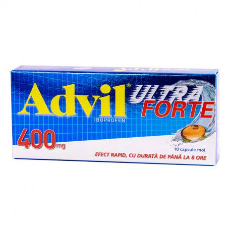 Analgezice - Advil Ultra Forte 400 mg * 10 capsule moi, clinicafarm.ro