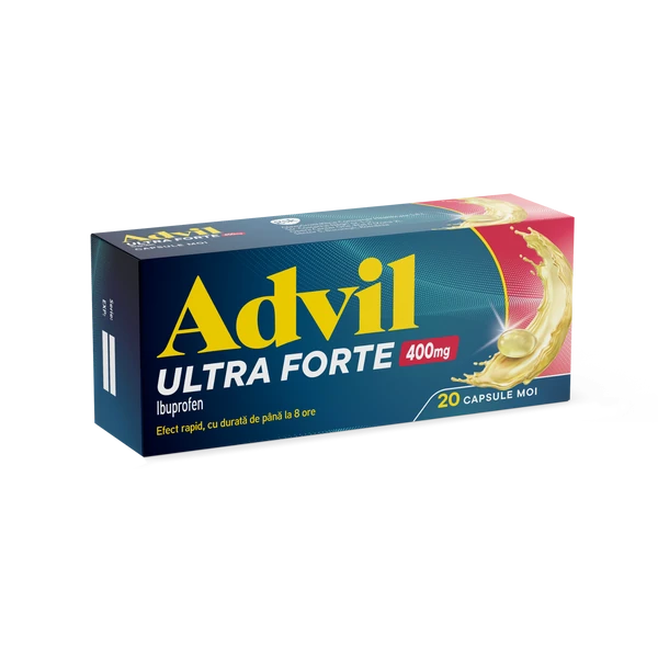 Analgezice - Advil Ultra Forte 400 mg * 20 capsule moi, clinicafarm.ro