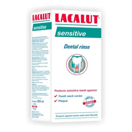 Igienă orală - Apă de gură Lacalut Sensitive * 300 ml, clinicafarm.ro