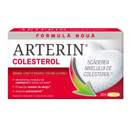 Colesterol și trigliceride - Arterin colesterol * 30 comprimate, clinicafarm.ro