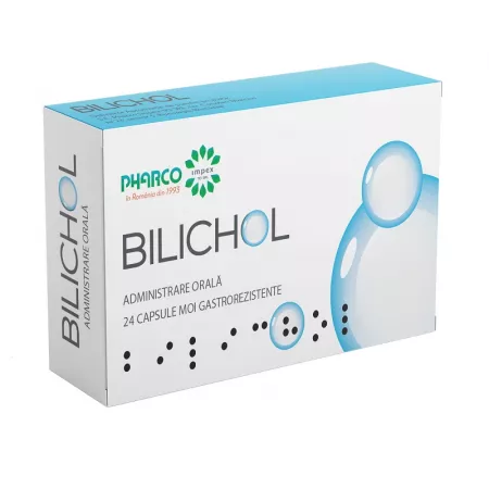 Tulburări biliare - Bilichol * 24 capsule moi gastrorezistente, clinicafarm.ro