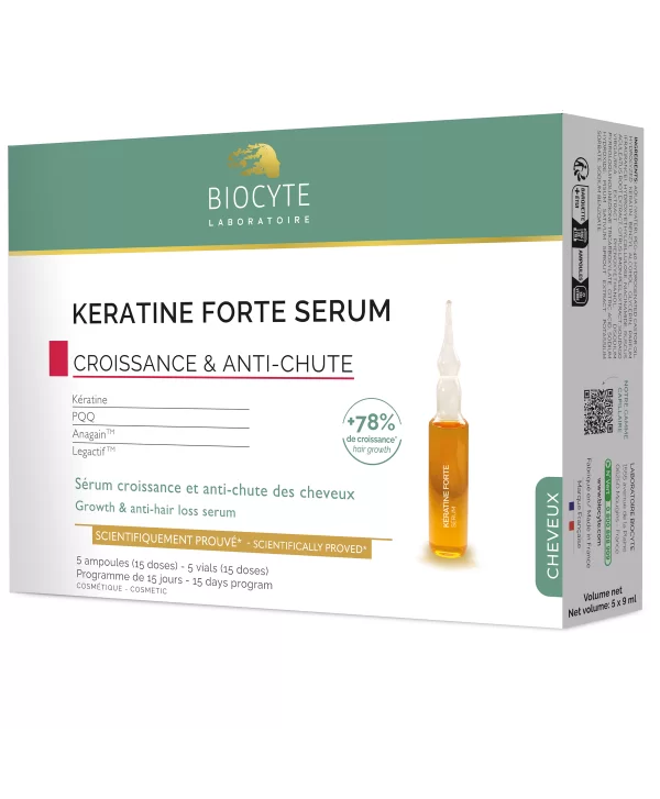 Îngrijirea părului - Biocyte Keratine Forte ser anti-căderea părului 9 ml * 5 fiole, clinicafarm.ro