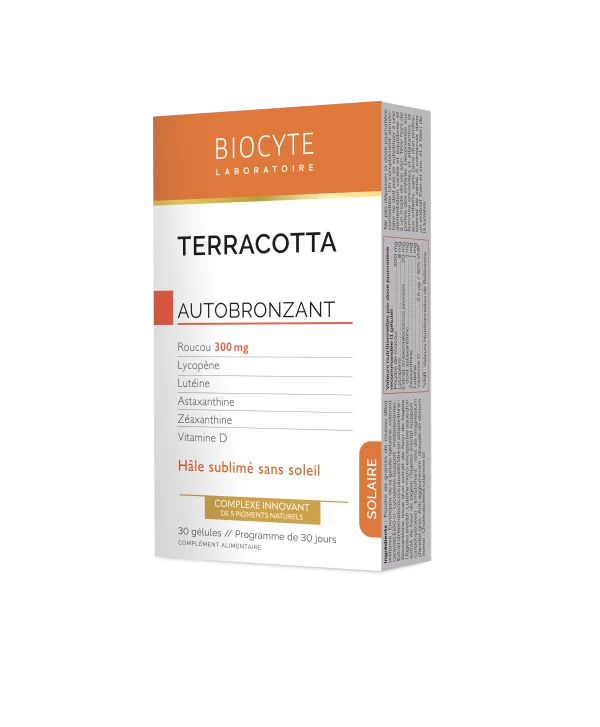 Suplimente alimentare - Biocyte Terracotta cocktail complex de plante efect autobronzant * 30 capsule, clinicafarm.ro