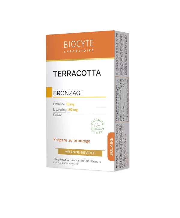 Suplimente alimentare - Biocyte Terracotta cocktail solar cu melanina * 30 capsule, clinicafarm.ro
