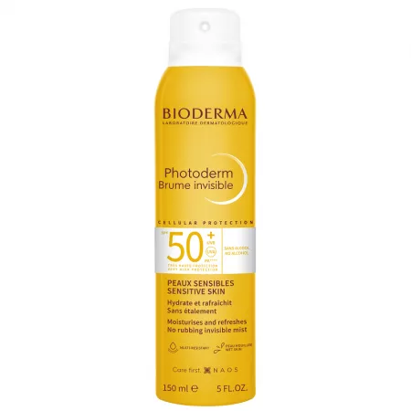 Protecție solară - Bioderma Photoderm brume spray invizibil SPF 50+ * 150 ml, clinicafarm.ro