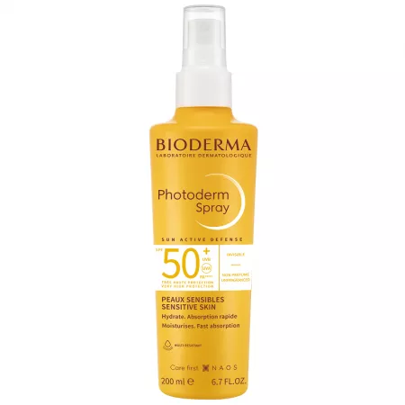 Protecție solară - Bioderma Photoderm spray SPF 50+ * 200 ml, clinicafarm.ro