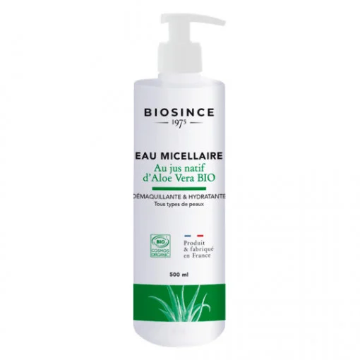 Frumusețe și îngrijire - Biosince Apă micelară organică cu aloe vera pentru curățare și demachiere * 500 ml, clinicafarm.ro