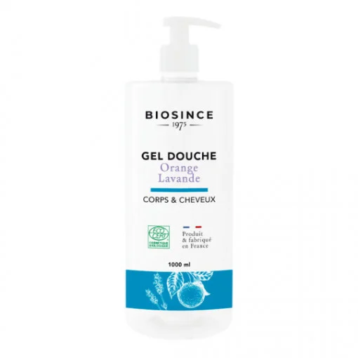 Frumusețe și îngrijire - Biosince gel de duș organic pentru corp și păr cu lavandă și portocale * 1000 ml, clinicafarm.ro