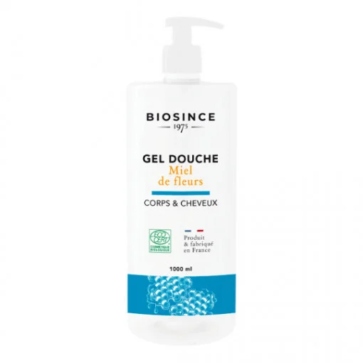Frumusețe și îngrijire - Biosince gel de duș organic nutritiv pentru corp și păr cu miere florală * 1000 ml, clinicafarm.ro