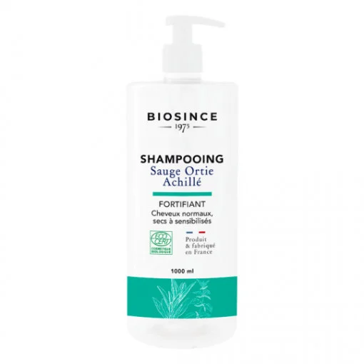 Îngrijirea părului - Biosince șampon organic fortifiant cu urzică și salvie * 500 ml, clinicafarm.ro