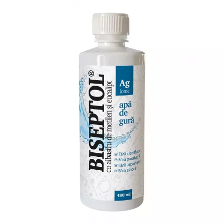 Igienă orală - BiSeptol apă de gură cu argint ionic * 480 ml, clinicafarm.ro