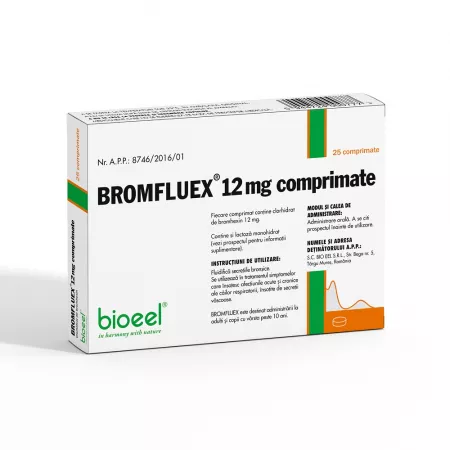 Tuse productivă - Bromfluex 12 mg * 25 comprimate, clinicafarm.ro