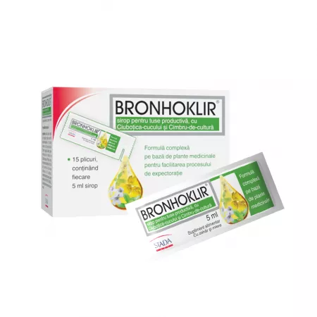 Stări gripale - Bronhoklir pentru tuse productivă 5 ml * 15 plicuri, clinicafarm.ro