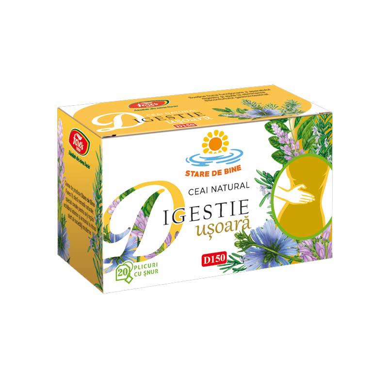 Ceaiuri - Ceai digestie ușoară D150 * 20 plicuri, clinicafarm.ro