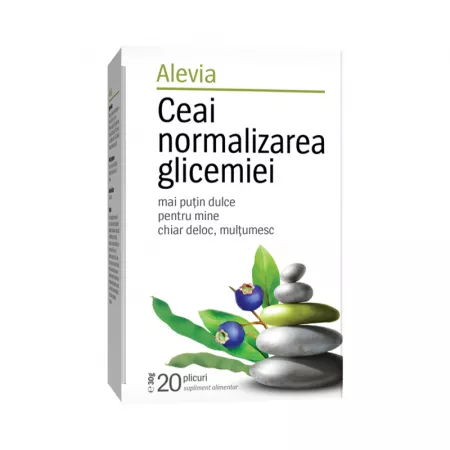Ceaiuri - Ceai normalizare glicemie Alevia * 20 plicuri, clinicafarm.ro