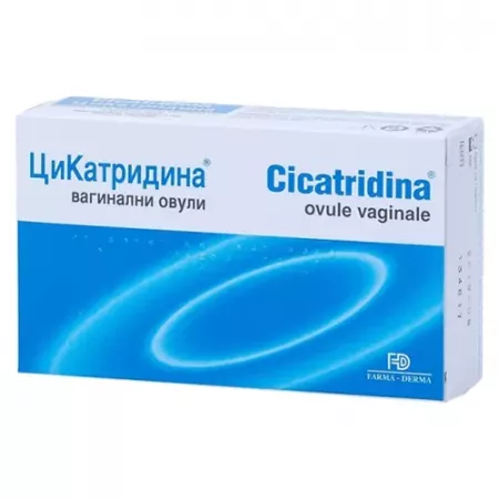 Îngrijire intimă și hemoroizi - Cicatridina * 10 ovule vaginale, clinicafarm.ro