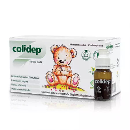 Digestie și colici - Colidep soluție buvabilă 5,5 ml * 8 flacoane, clinicafarm.ro