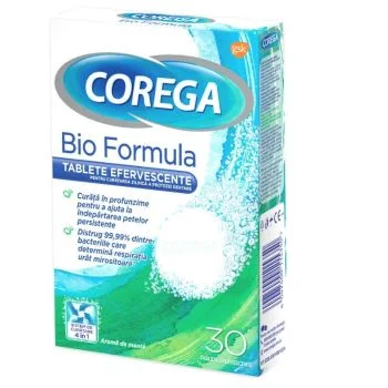 Igienă orală - Corega Bio formula * 30 tablete, clinicafarm.ro