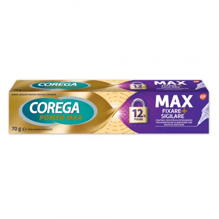 Igienă orală - Corega Power Max fixare si sigilare * 70 grame, clinicafarm.ro