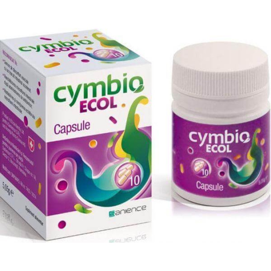 Sănătatea sistemului digestiv - Cymbio Ecol antidiareic * 10 capsule, clinicafarm.ro