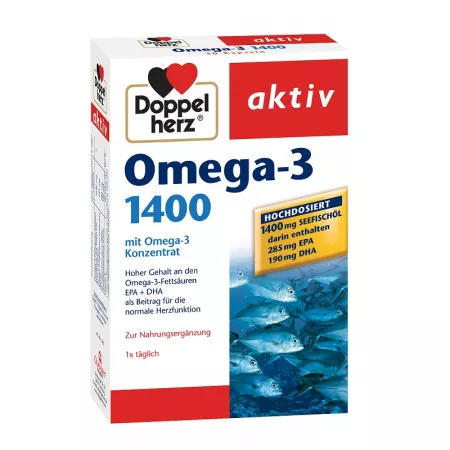 Vitamine și minerale - Doppelherz Aktiv Omega 3 1400 mg * 30 capsule, clinicafarm.ro