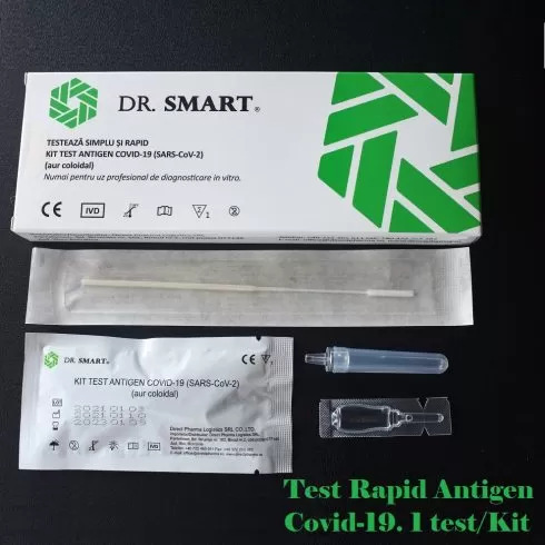 Dispozitive medicale - Dr. Smart test rapid antigen Covid-19 kit * 1 bucată, clinicafarm.ro