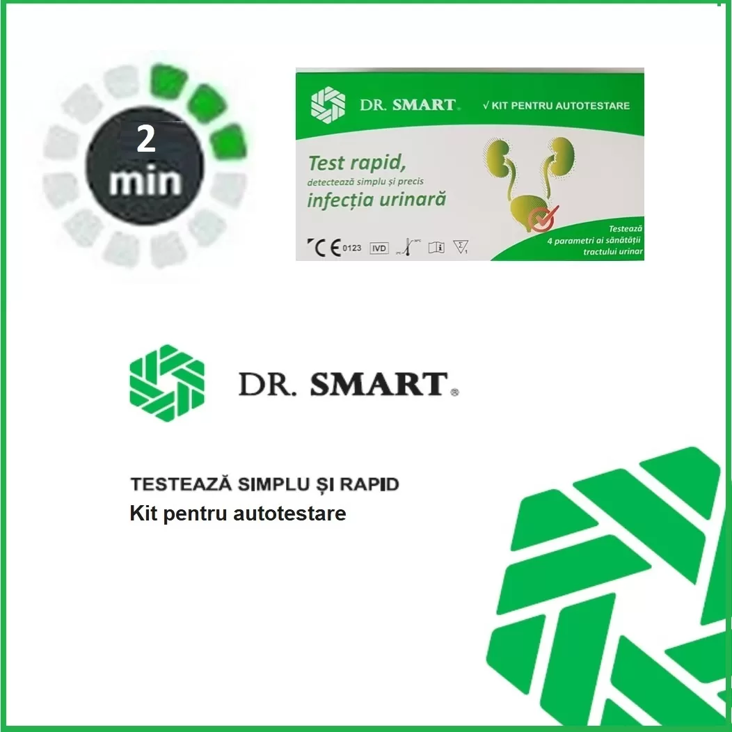 Dispozitive medicale - Dr. Smart test rapid pentru infecții de tract urinar * 1 bucată, clinicafarm.ro
