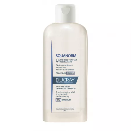 Frumusețe și îngrijire - Ducray Squanorm șampon anti-mătreață uscată * 200 ml, clinicafarm.ro