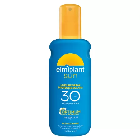 Protecție solară - Elmiplant Optimum loțiune spray SPF 30 * 200 ml, clinicafarm.ro