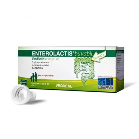 Digestie - Enterolactis buvabil * 12 flacoane, clinicafarm.ro