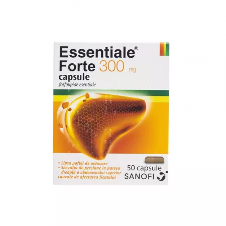 Hepatoprotectoare - Essentiale Forte 300 mg * 50 capsule, clinicafarm.ro